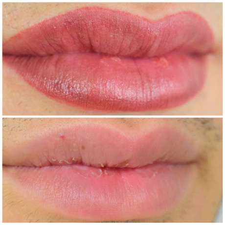 Lip tattoo for men by Lasting Beauty Cosmetics