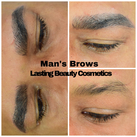 Tattoo man's brows in Madison WI