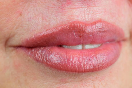 Natural lip tattoo color